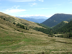 Blick auf die Dolomiten und Sarntaler Alpen