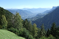 und immer wieder Panoramabilder Richtung Etschtal und Dolomiten